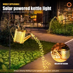 Annaffiatoio ad energia solare con luci, bollitore solare per luce da giardino decorazioni per esterni impermeabile per la decorazione natalizia del prato della tenda del Patio