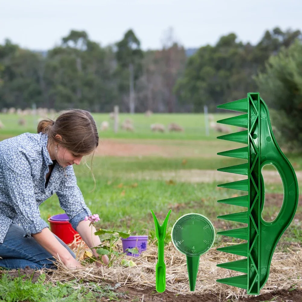 Seed-in Soil Sowing Seed Dispenser Manual Sower Seed Spreader Handheld Seed Planter Tool Different Settings Hand Seeder Transpl