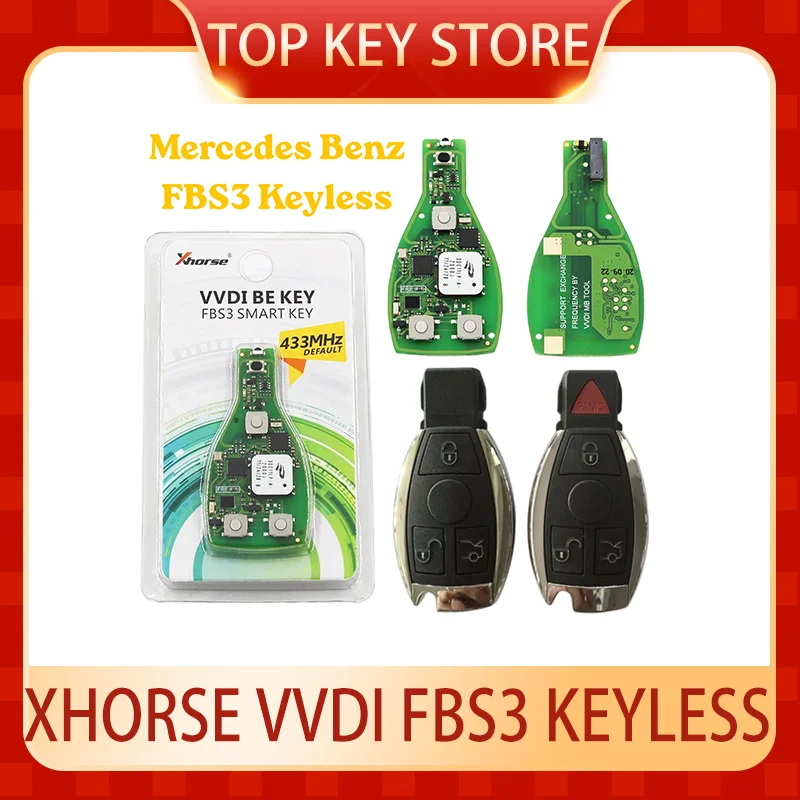 

Xhorse XSBZ01 VVDI BE KEY FBS3 Smart key Keyless 433Mhz 315Mhz W204 W207 W212 W164 W166 W221 VVDI MB Tool VVDI BGA Key tool plus