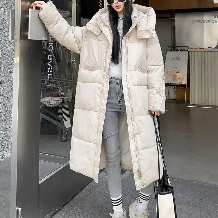 شتاء جديد المرأة أسفل سترة القطن ركاب هوديي سترة قطن الموضة الدافئة #6