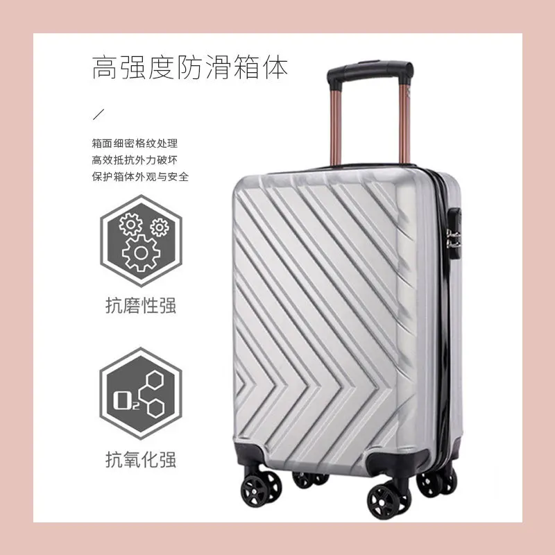 New 20inch Combination Lock Suitcase Trolley Case Universal Wheel Business Trip Suitcase Boarding Case