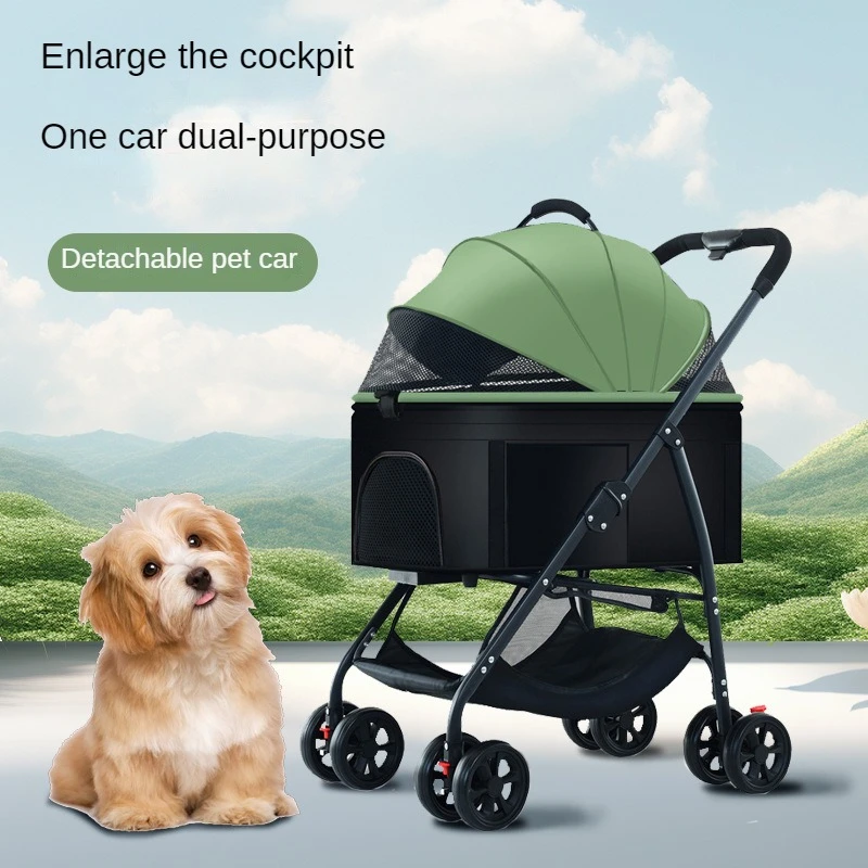 Pet Cart Can Be Separated Light and Portable Go Out for A Walk Cats Small and Medium-sized Dogs Outer Cars Dog Cars