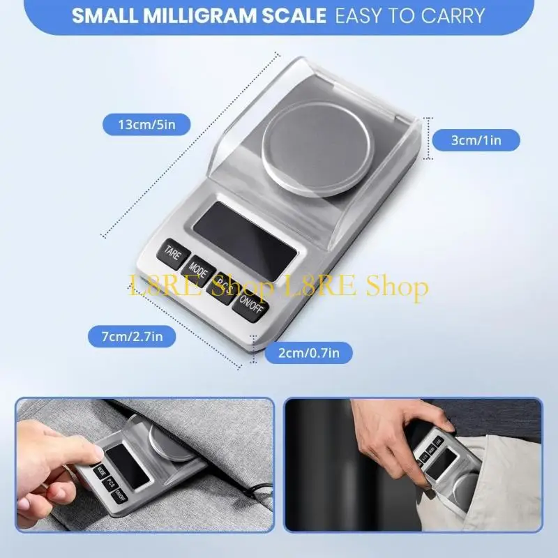 L8re Digital Milligram Scale High Precisions Scale bijoux Scale pesée pratique