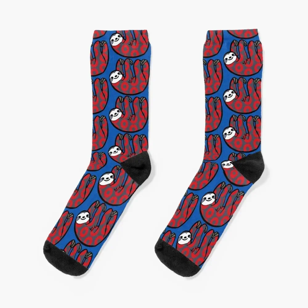 Phish - Donut Sloth Socks gift Heating sock Ladies Socks Men's