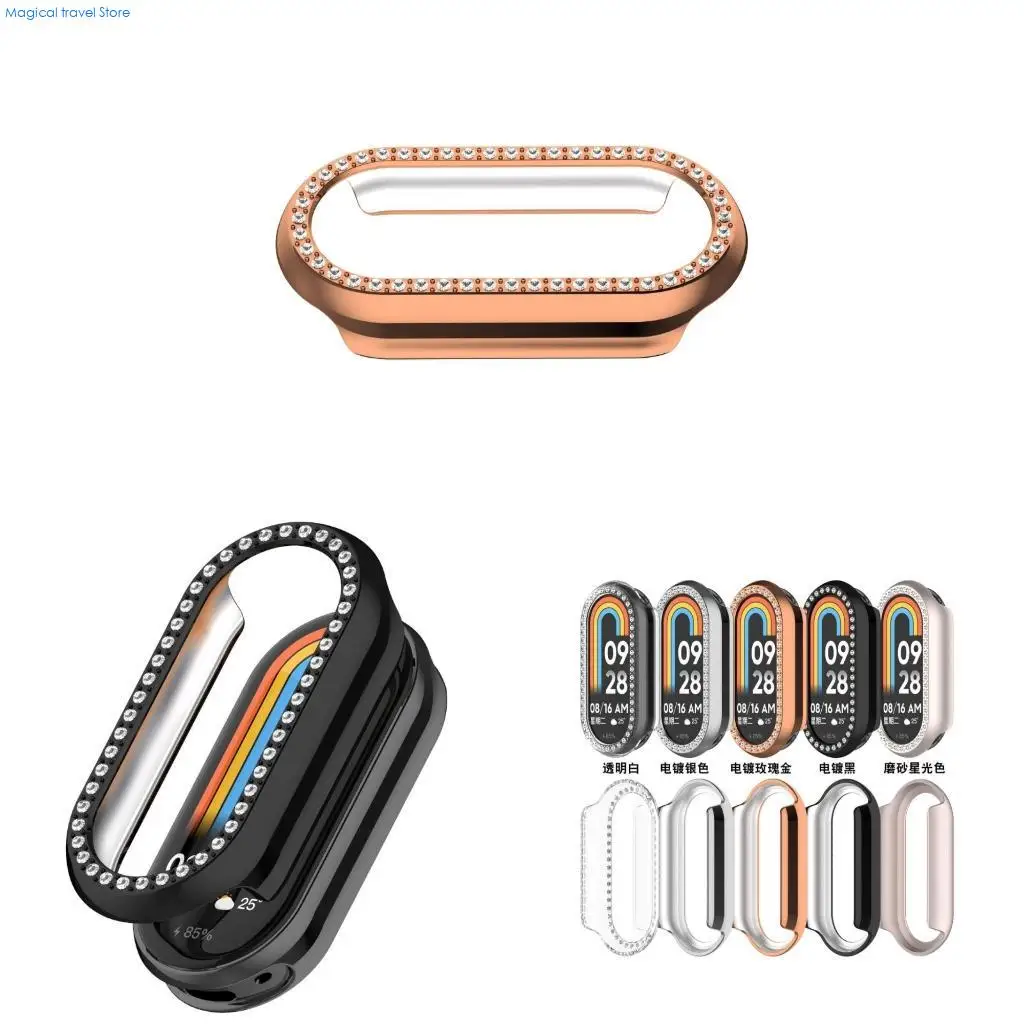 N2UB Hollow Smartwatch Bezel Cover Shockproof Housing Watch Case for Band 10 Frame Bumper Case Shell