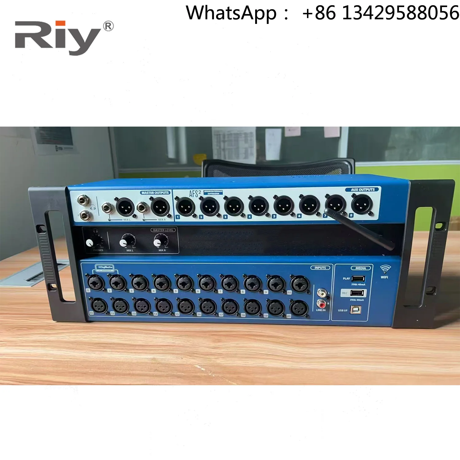 Ui24R 24-Channel Digital Mixer Multi-Track USB Recorder Professional Digital Audio Mixer with DJ Control Ready for DJ Stage