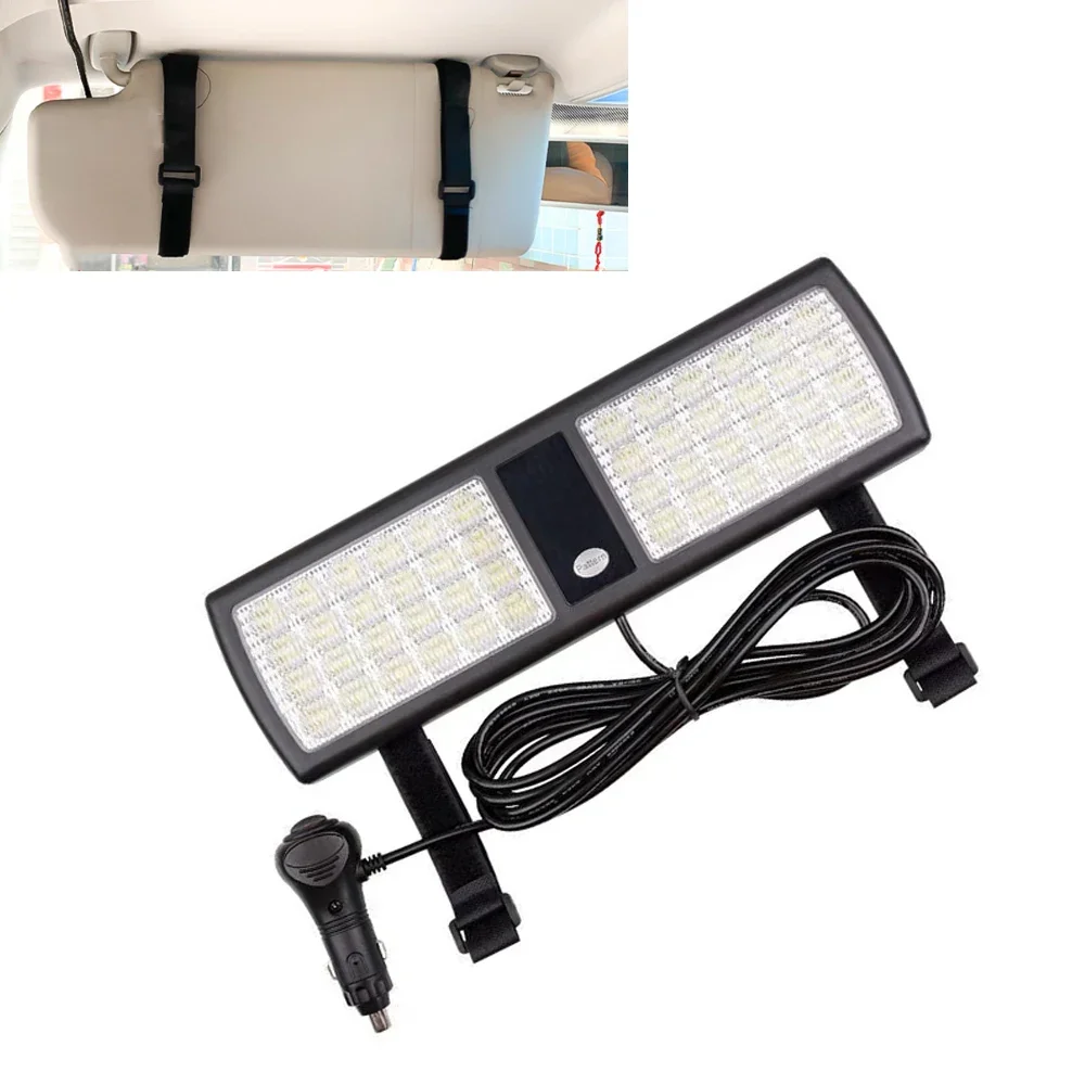 Ultrathin LED Car Visor Strobe Flashing Light Interior Windshield Sunshield Emergency Warning Lights for Police Firefighter