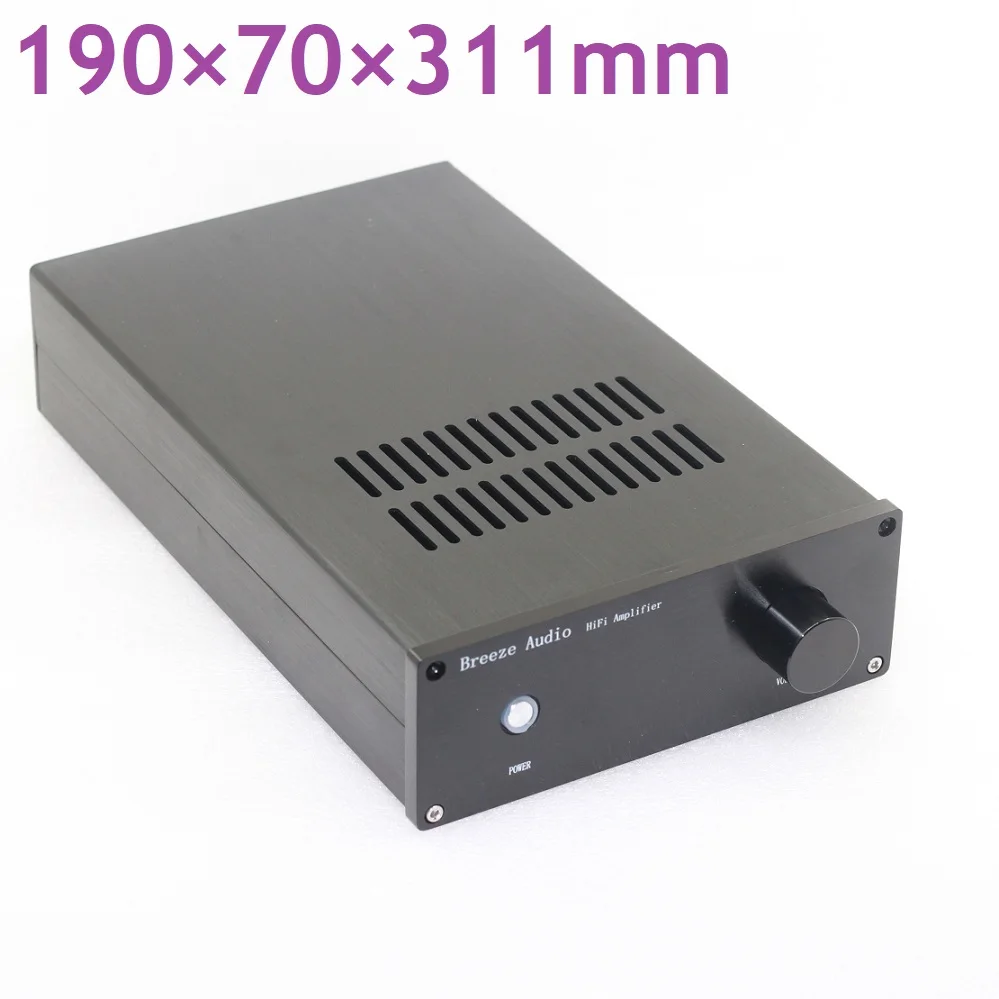 

W190 H70 D311 DIY Power Amplifier Chassis Earphone Amp Housing Anodizing Audio Cabinet Preamp Enclosure Hi End Rear Class Shell