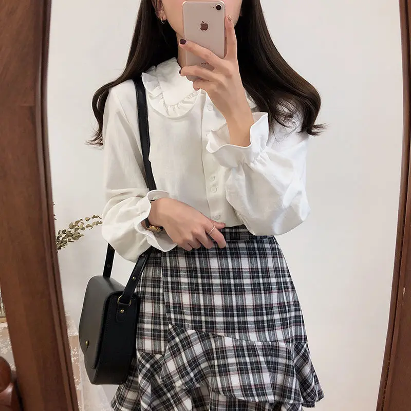 

Long Sleeve Shirts Womens Satin Button Down Tops Slim Fit Gothic Emo Harajuku Aesthetic Party Streetwear Chic Spring Outfits