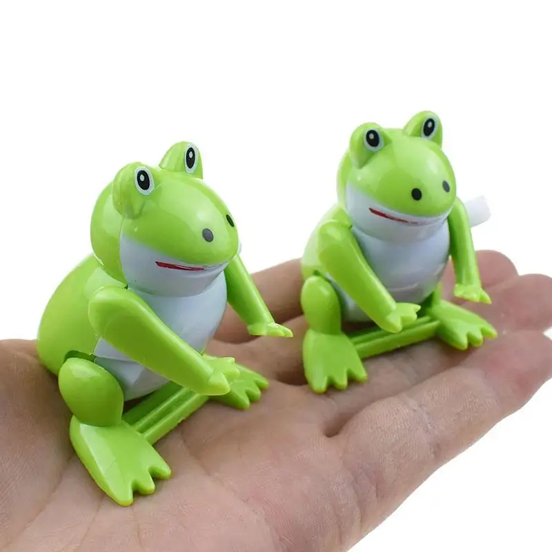 Figurines d'action grenouille sauteuse pour enfants, jouet mécanique à remonter classique, jouet éducatif vintage pour garçons et filles, cadeau mignon pour enfants, 1PC