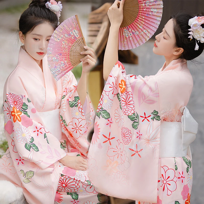 2026 Japanese Kimono Women Formal Dress Traditional Japanese Yukata Photo Photography Dress Party Dress Cosplay Clothes