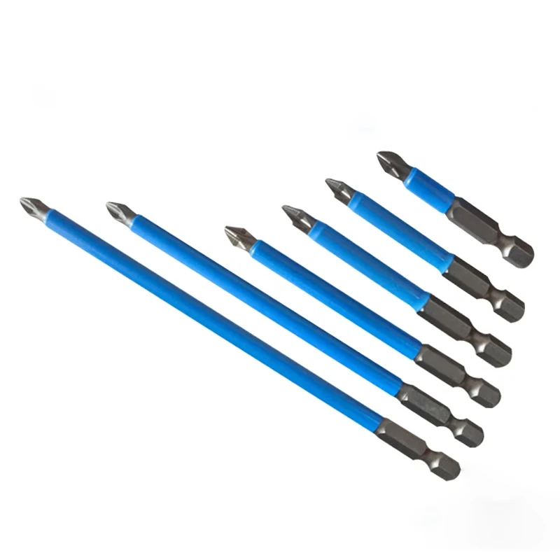 5pcs PH1 PH2 PH3 PZ1 PZ2 PZ3 Magnetic Screwdriver Bit 1/4\