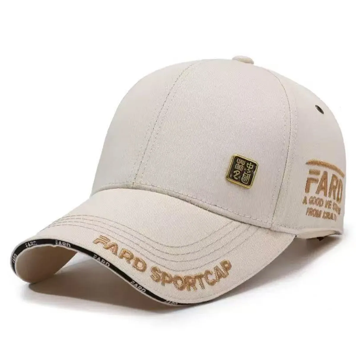Unisex FROM SCRATCH Baseballkappen mit Stickerei, Frühling und Herbst, für den Außenbereich, verstellbare Freizeithüte, Sonnenschutzhut, Sportkappe – Detail 6