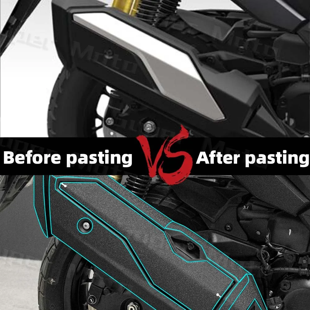 Motorcycle Accessories Sticker Thickened Frosted Protection Fuel Tank Body Armor Decal Kit Waterproof For Adv 350 ADV 350 2025 - Image 2