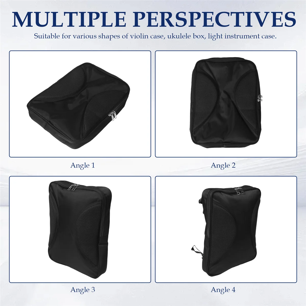 

CHFL Universal Violin Carbon Fiber Case Hard Case Square Light Music Sheet Bag,Black