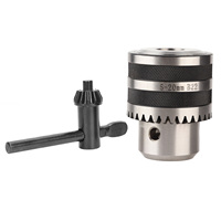 5-20mm B22 Heavy Duty Drill Chuck with Key for Metalwork CNC Lathe Bench Drill 5-20mm Drill Chuck Key Type Drill Chuck