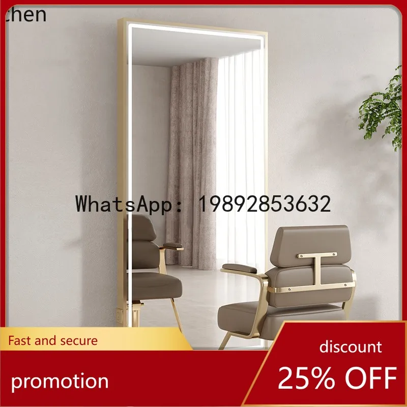 YFY  Barber Shop Mirror Hair Salon Special  Mirror Table Single Double Sided with Desktop Perm Dye Hair Cutting Mirror
