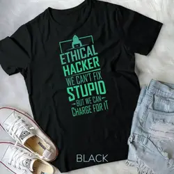 ユニセックスサイバーセキュリティTシャツ,面白いコンピューターコード,倫理的なギフト