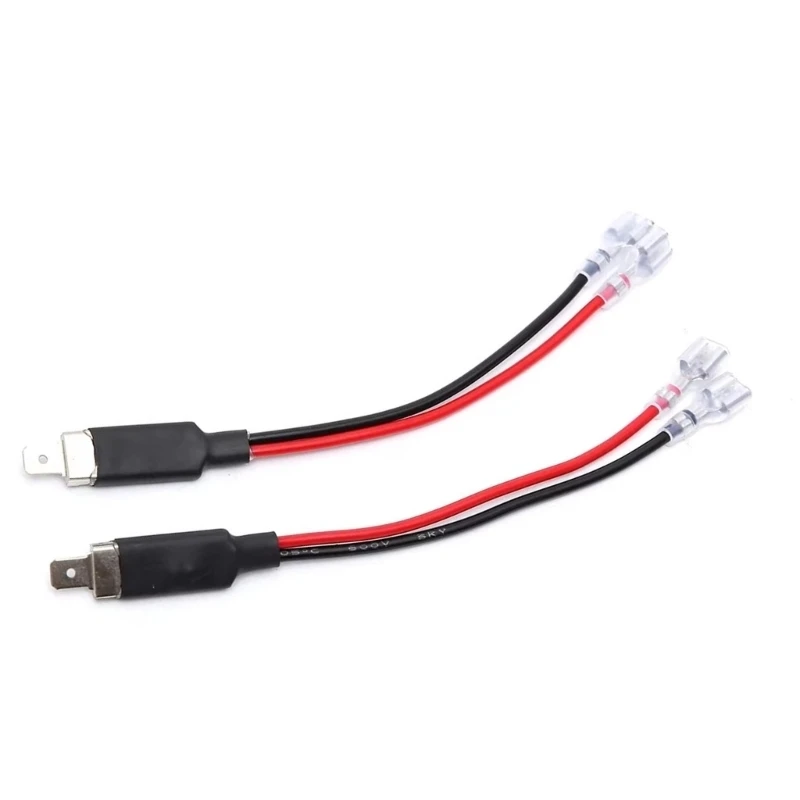 2pcs Universal H1 To Bulb Connector Copper Wire For Enhanced Performances