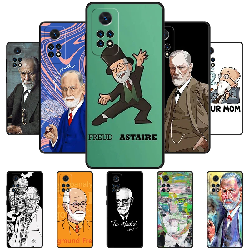 Sigmund Freud founder of psychoanalysis Phone Case For Redmi Note 11 EPro 11S 10T 9S Promax 8 Pro Xiaomi 11 12X 12S Cover