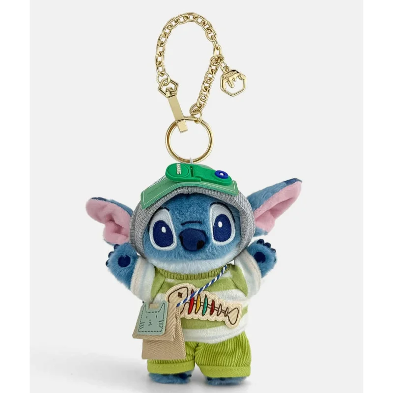 

Genuine Disney Stitch Cute Plush Doll Keychain Pendant Stitch Keychain Bag Keychain Girls' Holiday Surprise Gift Plush Toys
