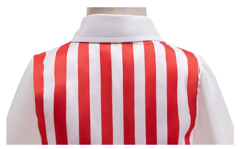 Costume de Noël Rayé Rouge et Blanc 3 Pièces avec Bonnet – photo 6