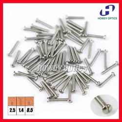 200pcs 2.5x1.4x8.5mm Eyewear glasses Optical Eyeglasses screw accessories