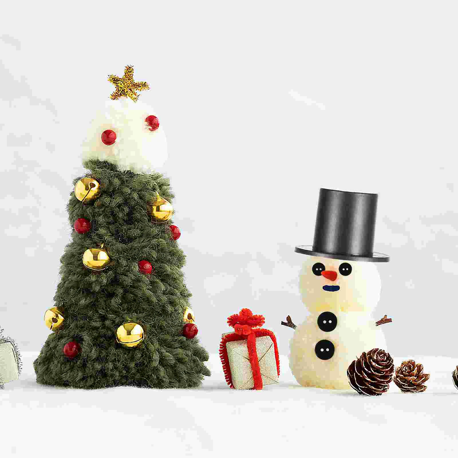 320 pçs natal boneco de neve acessórios kit inverno crianças presentes botões nariz decoração halloween diy decorações mini chapéus pretos