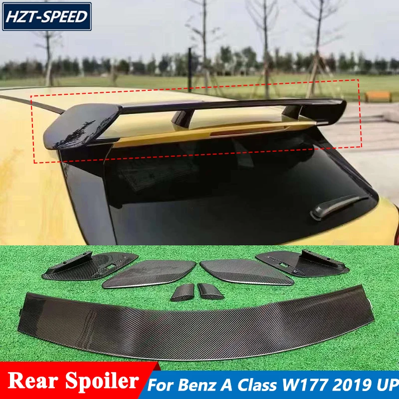 Carbon Fiber Material Trunk Wing Rear Spoiler For Mercedes Benz A Class W177 A35 A45 Tuning 2019 Up