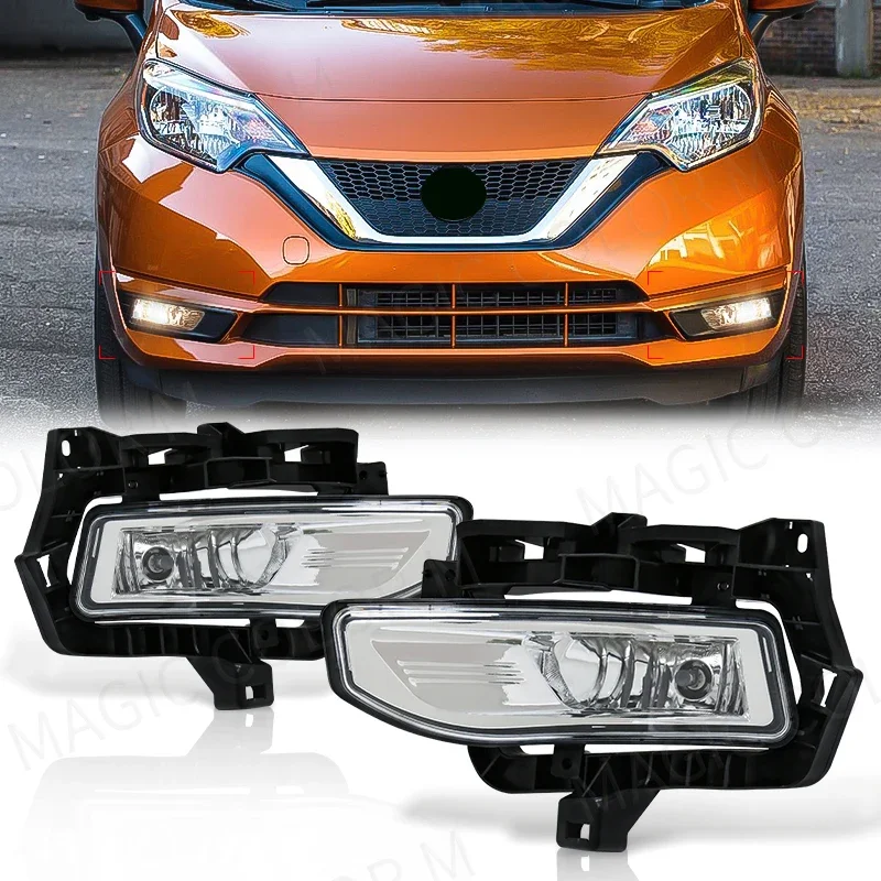 LED Fog Lights For Nissan Versa Note 2018 2019 2020 ​2021 2022 LED Fog Lamps Front Bumper Headlight Waterproof Car Accessories