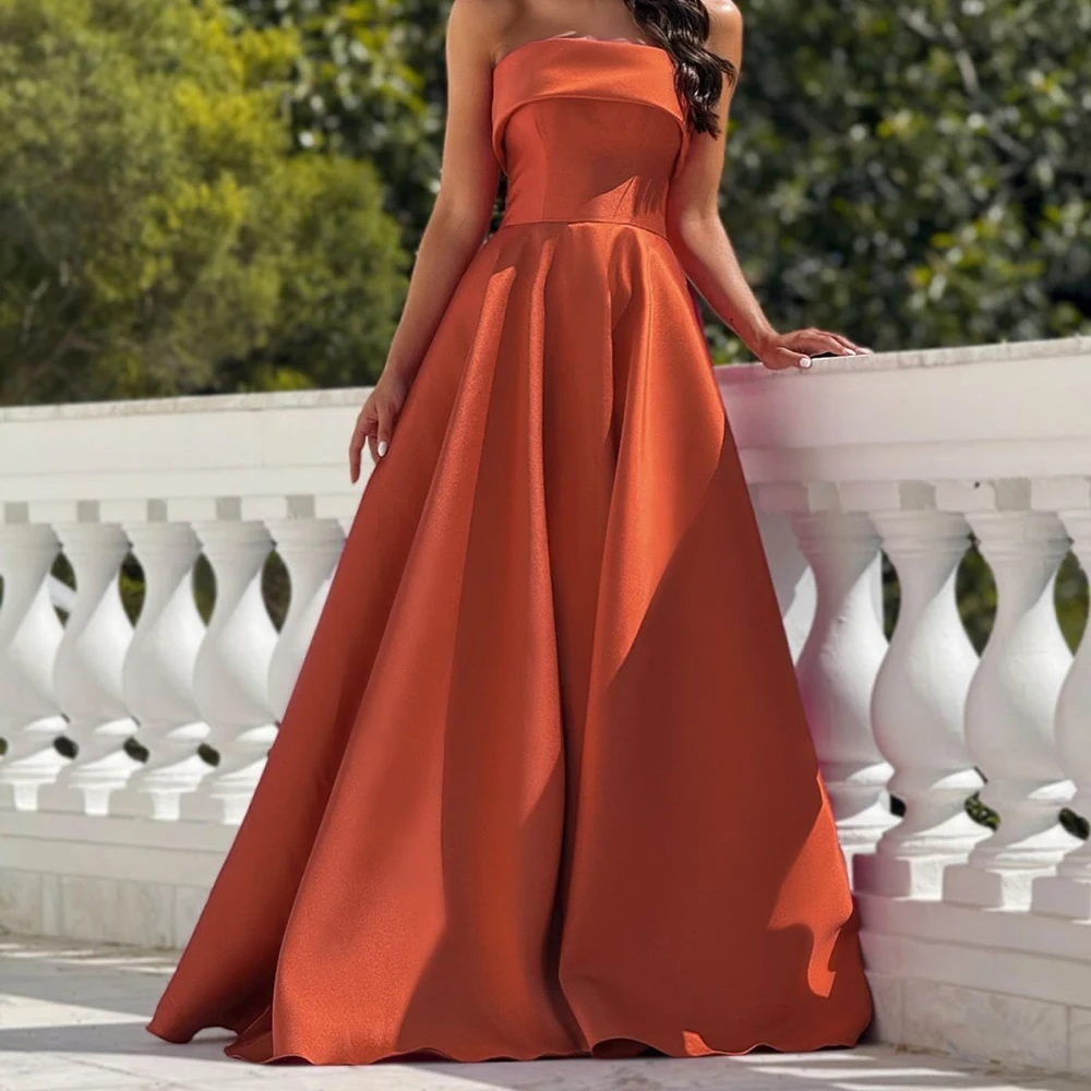 Personalizado sereia vestidos de noite até o chão sem alças sem mangas vestido de baile simpel moda drapeado vestido de festa casual