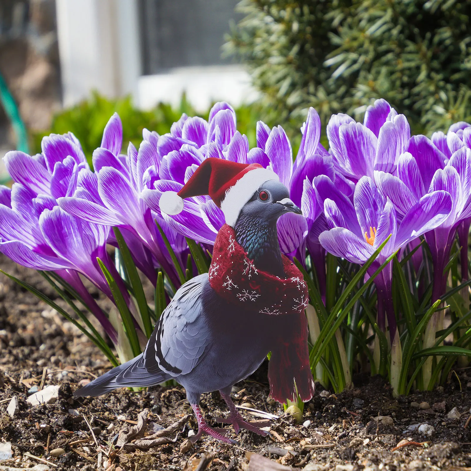 

Iron Stake Decorative Pigeon Yard Ornament Backyard Lawn Decoration Garden Pigeon Insert Outdoor Garden Adornment