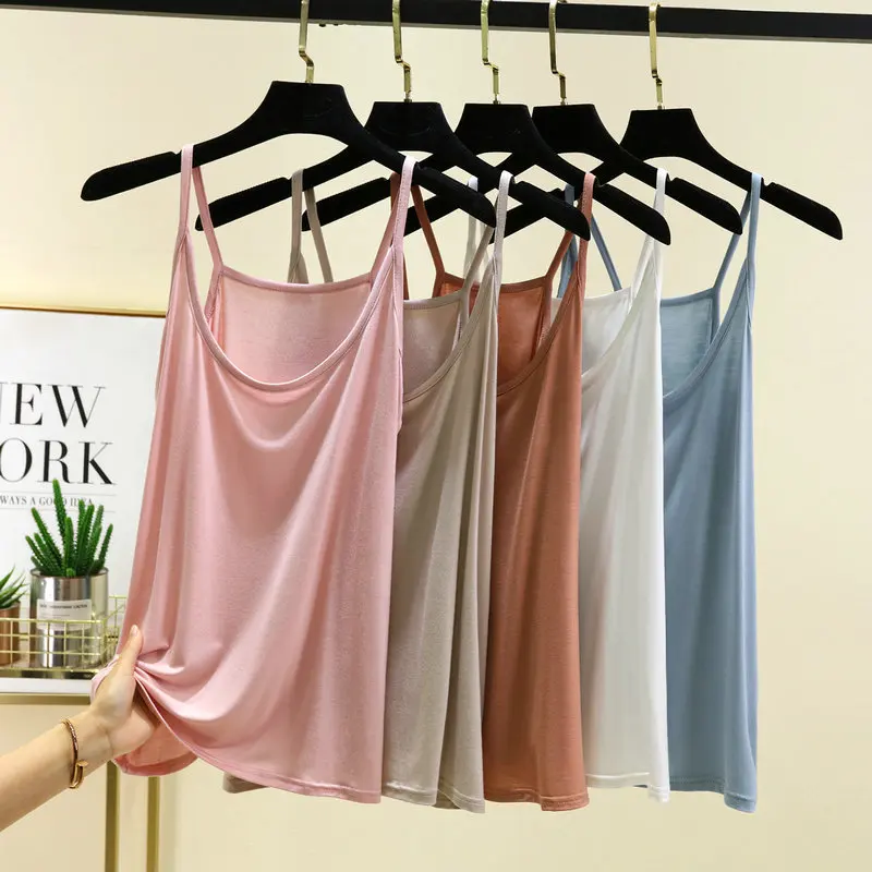 

Extra-large strap vest, women's summer with loose round-neck undershirt, outer wear, fattening and increasing top