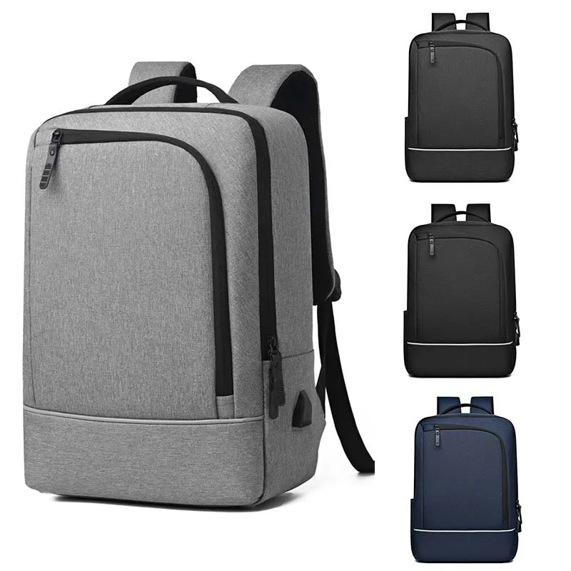 Fashionable Large Capacity Casual Backpack 14 inch Laptop Bag Business Commuting Multi functional USB Charging Backpack