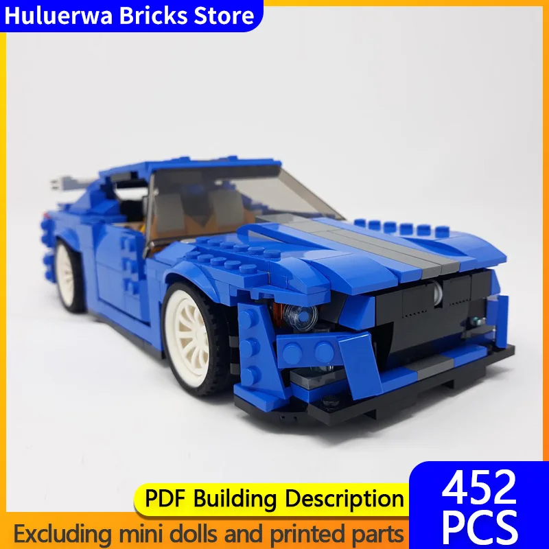

Модель скоростного гоночного автомобиля MOC, строительные кирпичи, Shelby Top Tier, спортивный автомобиль, модульная технология, детский праздничный подарок, сборный игрушечный костюм