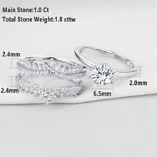 Silver Wedding Rings 925 #6