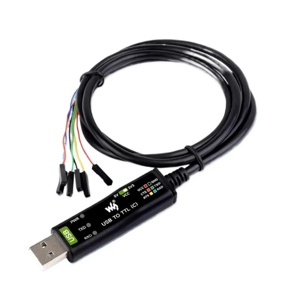 Industrial Grade USB to TTL serial cable Original FT232RNL Chip 6PIN/4PIN loose head interface protection circuit