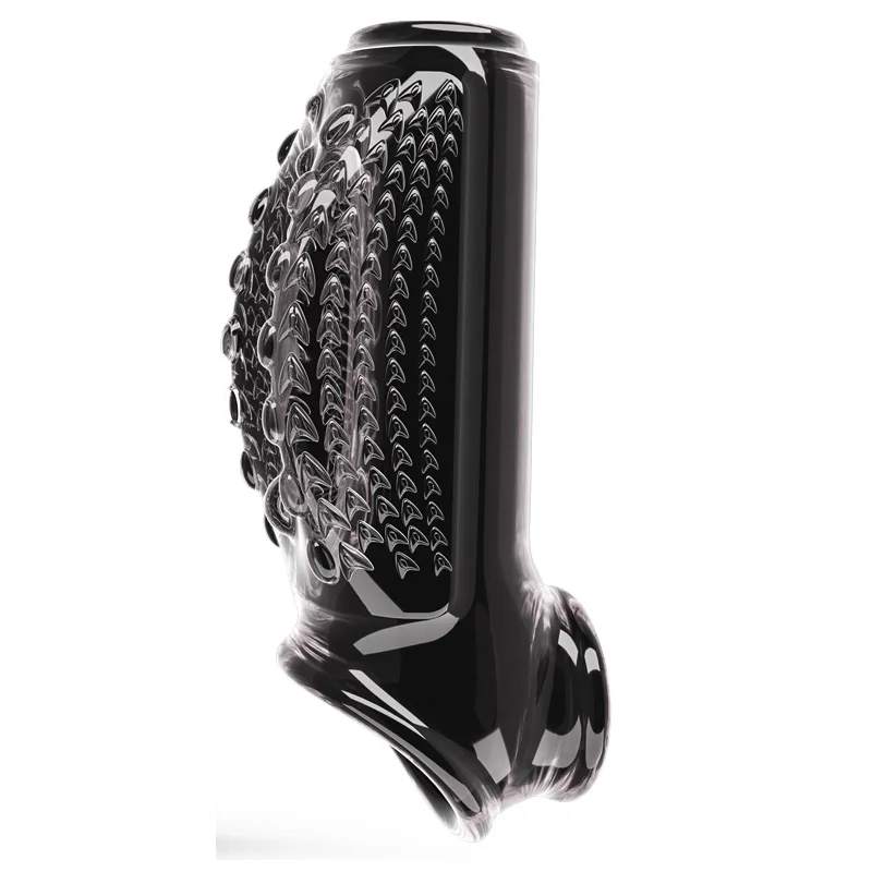 رشاقته القضيب توسيع كم قابلة لإعادة الاستخدام خاتم الديك تأخير القذف القضيب موسع الواقي الذكري حلقة قفل الجنس لعب الرجال السلع المثيرة #2