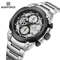 NAVIFORCE, Relojes de lujo para Hombre, reloj de pulsera de cuarzo Original para Hombre, cronógrafo, calendario, reloj impermeable para Hombre, Relojes para Hombre