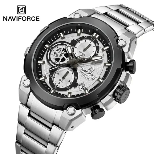 Relojes NAVIFORCE para Hombre, reloj de pulsera de cuarzo Original de lujo para Hombre, cronógrafo, calendario, reloj resistente al agua para Hombre, Relojes para Hombre