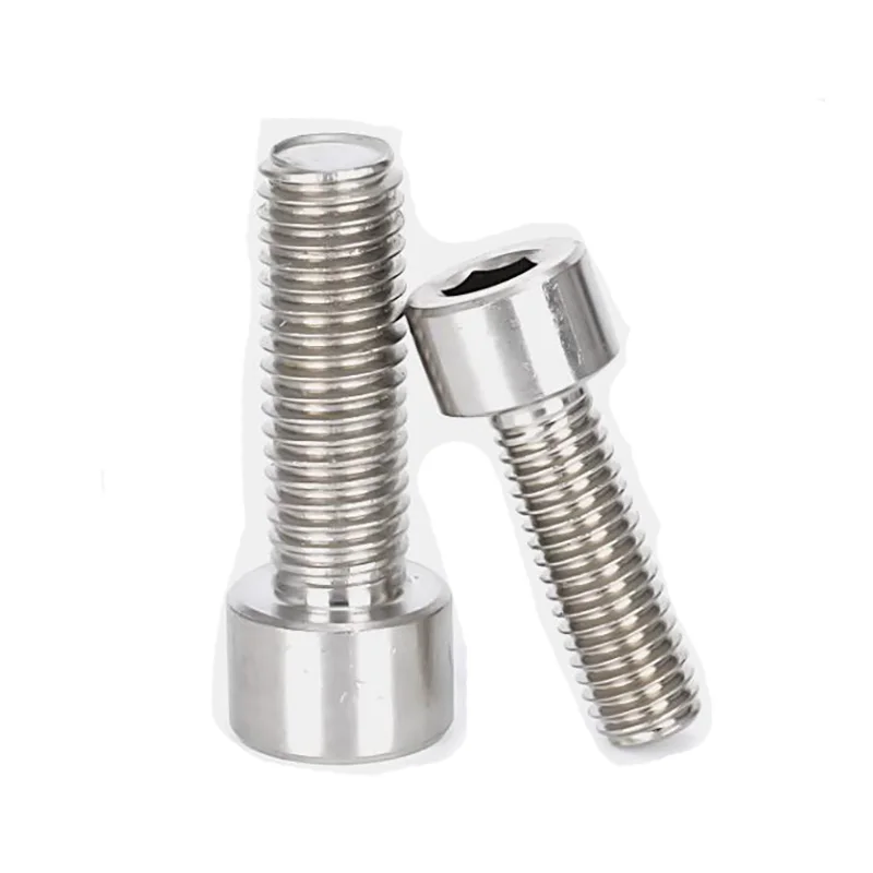 Pure Titanium Bolt Screw Gr2 DIN912 Hexagon Hex Socket Head Cap Allen M1.6 M2 M2.5 M3 M4 M5 M6 M8 M10 