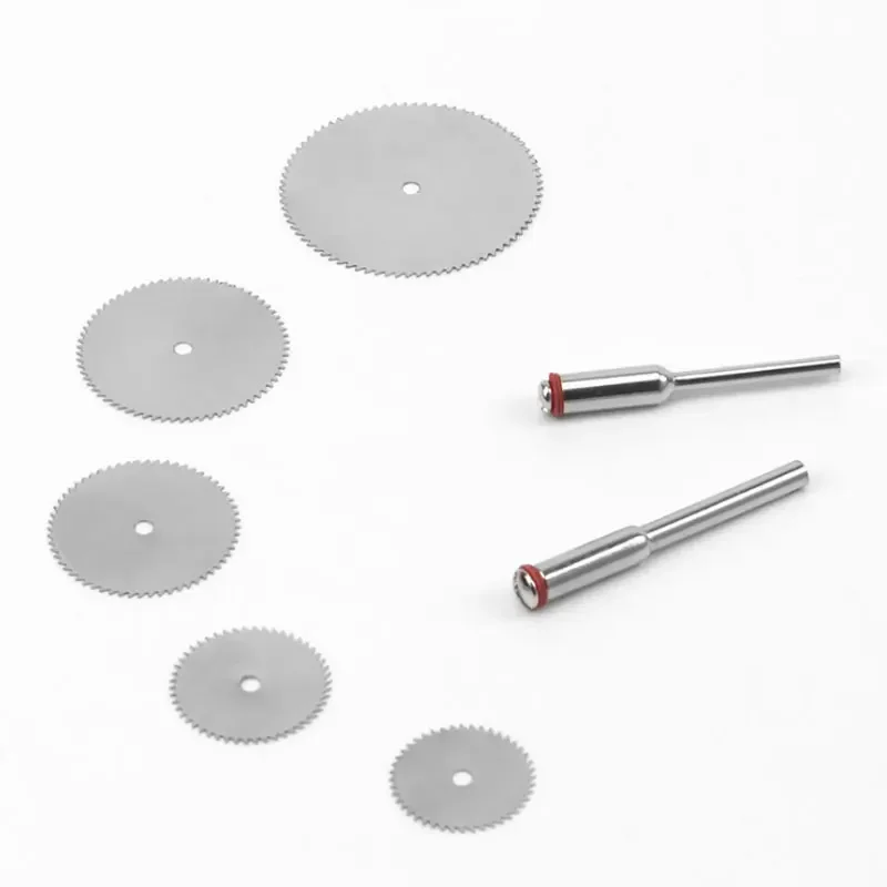 

Diameter 16 18 22 25 32mm 5 Stainless Steel Slice Metal Cutting Discs with 1 Mandrel for Dremel Rotary Tools