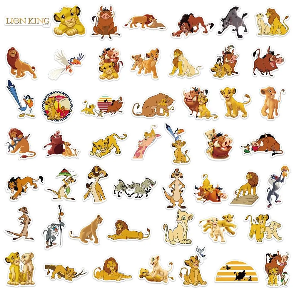König der Löwen Simba Cartoon Tattoo Aufkleber Handy Skateboard Koffer DIY Aufkleber Kinder Geburtstag Party Rückkehr Geschenke – Detail 5