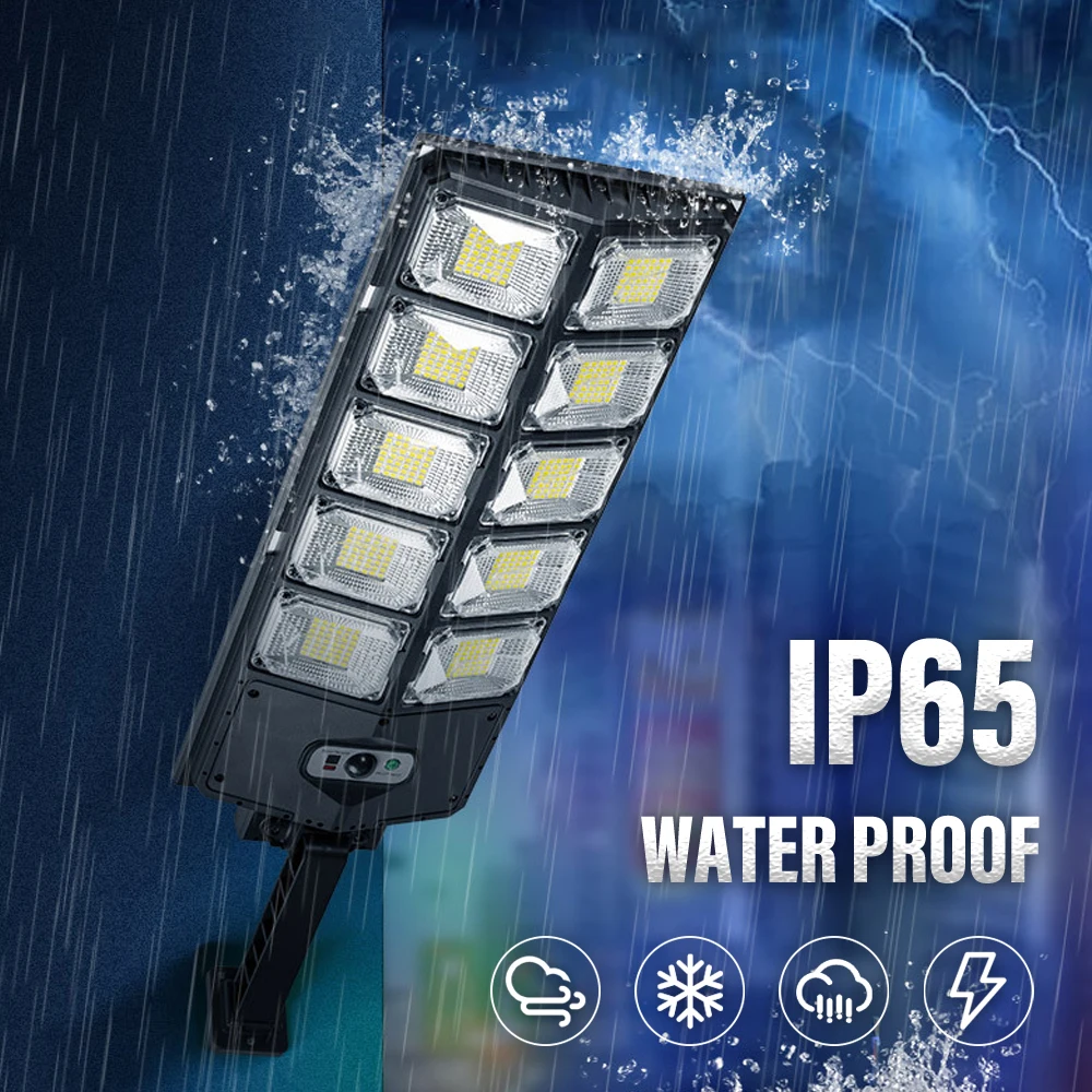 Imagem -04 - Luz Solar ao ar Livre Ip65 Impermeável Super Brilhante Luz de Rua com Controle Remoto Sensor Movimento Rua Jardim Parede Luz 504led