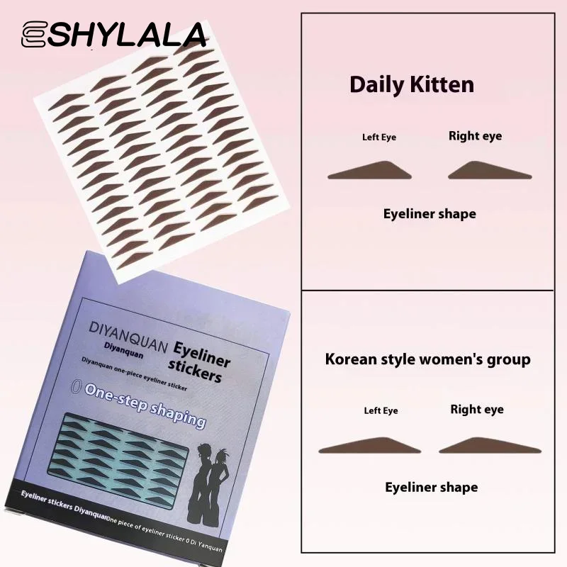 300 pçs/caixa resistente à água delineador selo adesivos moldagem única fácil de usar resistente à água resistente ao suor resistente ao suor