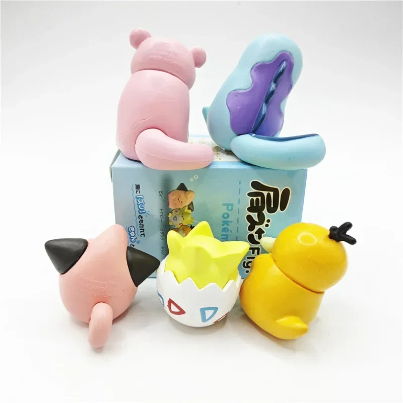 شخصية أنيمي بوكيمون رئيس مائل إلى جانب واحد Gengar Pikachu Psyduck Slowpoke Jigglypuff الشكل سيارة الديكور هدايا الأطفال
