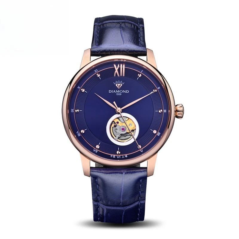 

Мужские часы Shanghai Watch 601: тонкие (9 мм), полые, с автоматическим механизмом, модные, простые, с бриллиантами, оригинальные, водонепроницаемые