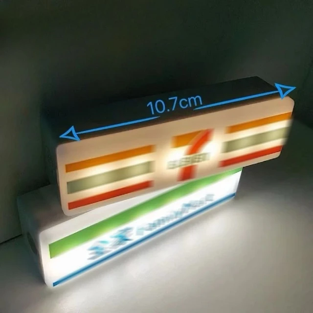 Hot Convenience Store Fridge Magnet Miniature Model Magnetic Attraction Decorate Night Light Atmosphere Light Glowing Signboard 5