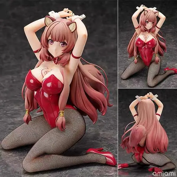 

100% оригинал: Spot Raphtalia Bunny Girl 1/4 фигура из ПВХ аниме искусственная коллекционная кукла подарок