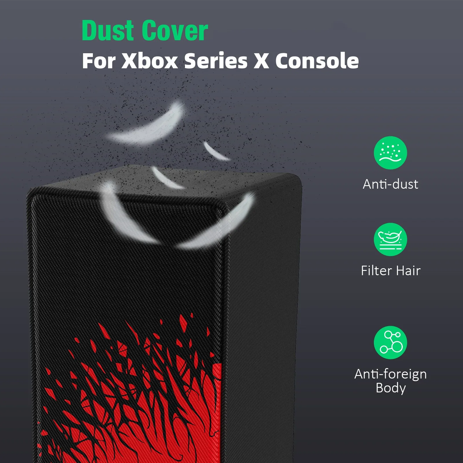 غطاء غبار مقاوم للغبار لأجهزة Xbox Series X consul ، واقي قطع دقيق ، عنكبوت مخصص ، غلاف مضاد للخدش ، واقي حقيبة ، ملحقات